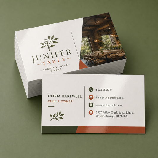 14pt. AQ Business Cards product mockup