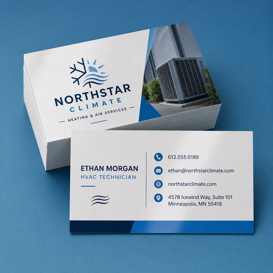 16pt. AQ Business Cards product mockup