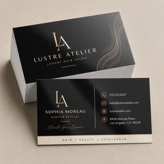 18pt. Gloss Lamination Business Cards product mockup