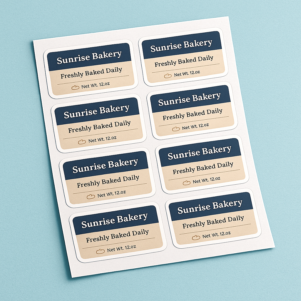 2″ × 4″ Rounded Rectangle Sticker Sheets