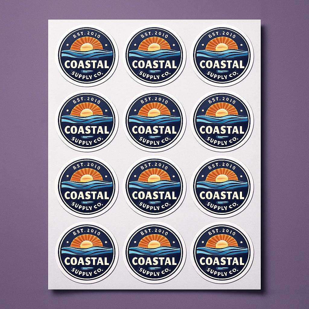 3¼″ Circle Sticker Sheets