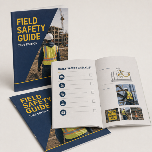 60lb Offset Text Booklet – construction field safety guide print sample