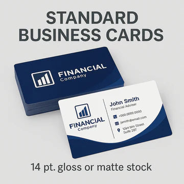 14pt. Business Cards