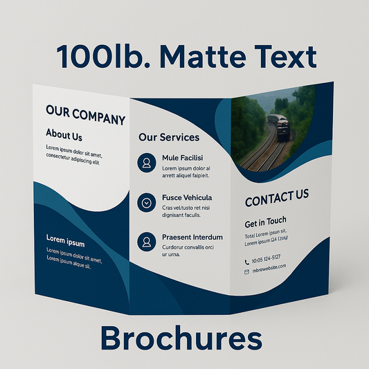 100 lb. Matte Text Brochures