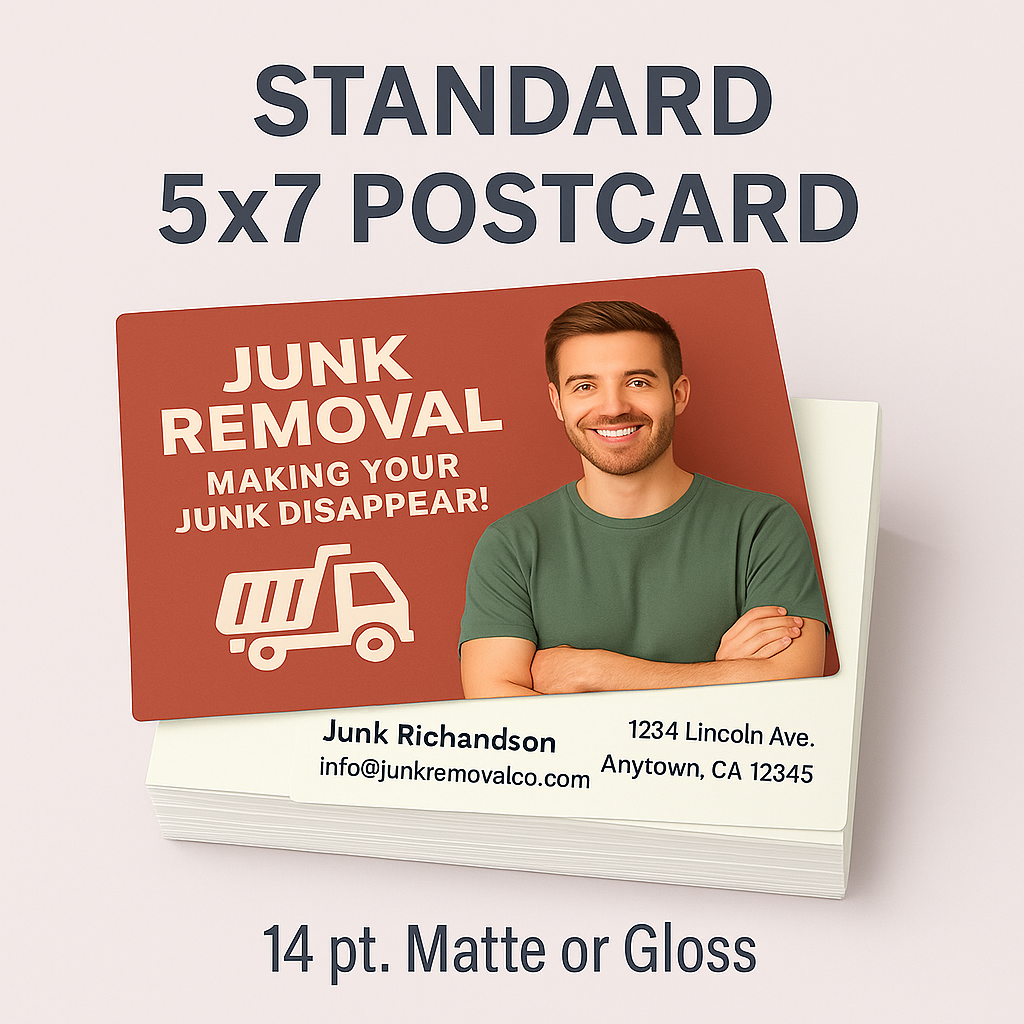5"x 7" 14pt. Postcards