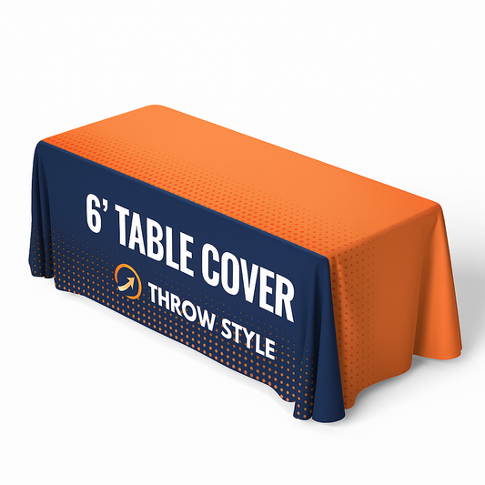 6' ft Throw Style Table Cover