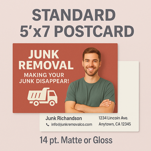 5"x 7" 14pt. Postcards