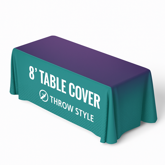 8' ft Throw Style Table Cover