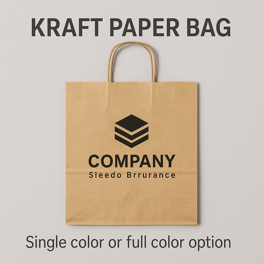 Custom Twisted Handle Paper Shopping Bags
