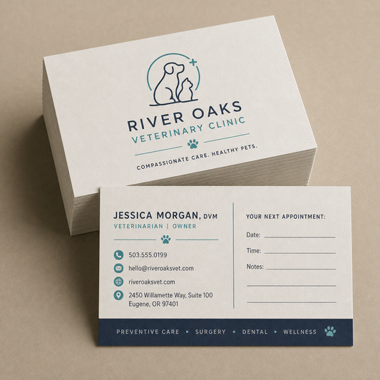 Writable Uncoated Business Cards product mockup